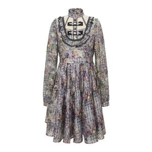 
LULUALWAYS [Same Model in Shopping Mall] New autumn style, cool and gentle printed high-waist dress