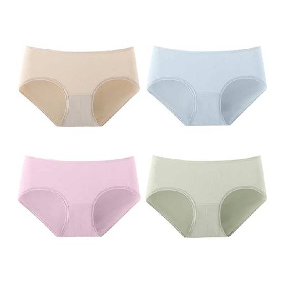 Die Anfen's underwear, cotton cotton antibacterial medium waist large size triangle short pants head comfortable, breathable anti -pinch hip, no legs
