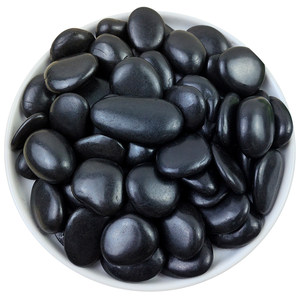 
50*0.5kg black cobblestone natural rain flower stone raw stone courtyard garden landscaping paving paving floor size black stone