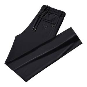 Yu Zhaolin's thin summer elastic elastic men's sports pants straight loose large size casual pants elastic waist trousers
