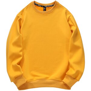 New round neck velvet solid color printed sweatshirt men's black and white loose cotton pullover youth long-sleeved T-shirt men's clothing