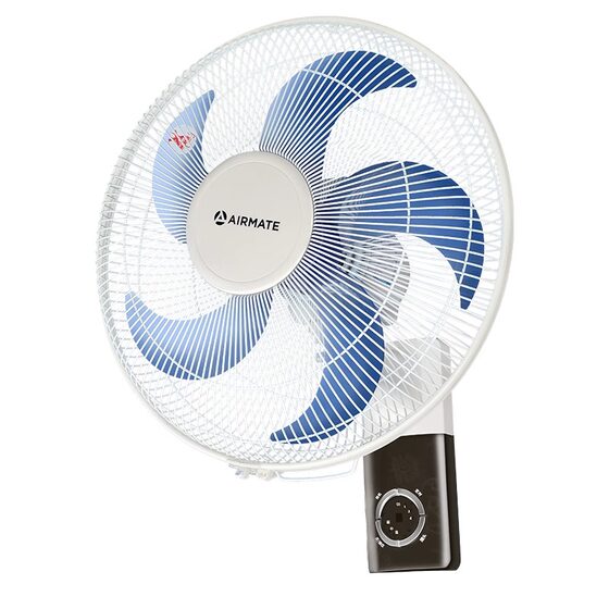 Airmate wall fan electric fan wall hanging home kitchen shop shaking head remote control 16 inches powerful