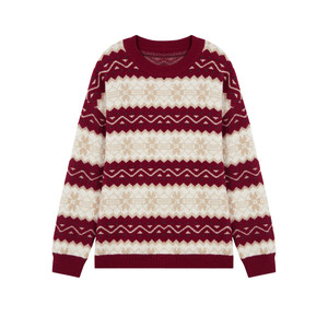 Qiushui Yiren red Christmas sweater for women 2025 new winter inner wear thickened warm sweater for women