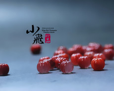 DIY аксессуары 天然南红玛瑙8-12mm冰飘飘红满色纯手工瓜珠佛珠配饰diy