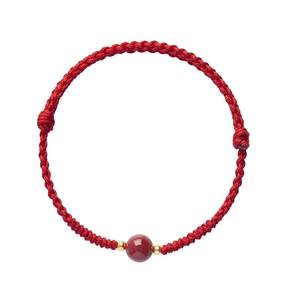 2026 animal year red rope bracelet for women cinnabar bracelet horse new braided male transfer bead red hand rope anklet gift