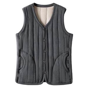 
Wool vest men's autumn and winter 2026 new middle-aged and elderly plus velvet thickened dad warm vest vest vest