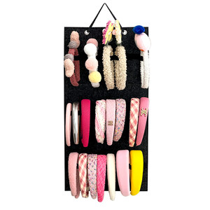 
Headband storage artifact wall hanging large capacity wall-mounted children's headband accessories hanging bag household glasses hair accessories display stand