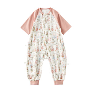 
ELLE baby Modal baby sleeping bag summer thin children's split-leg anti-kick quilt boys and girls home clothes