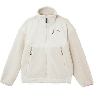 Thickened and warm imitation sherpa jacket for men and women PUMA winter stand-up collar jacket top 629733