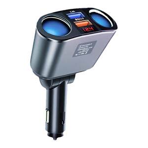 
Car cigarette lighter one to two three expansion port conversion socket charger plug-in car truck 12v24v universal