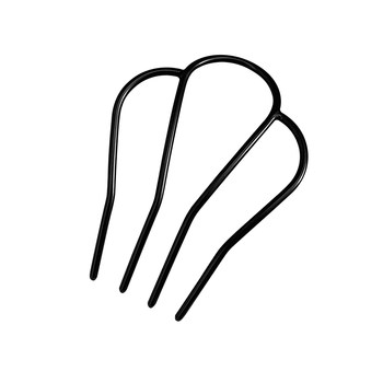 Four-tooth hair comb with hair holder and ball hair comb