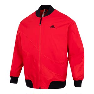 
Adidas Jacket Men's 2025 Autumn New Year CNY Plush Baseball Uniform Sports Standing Collar Jacket IZ1614