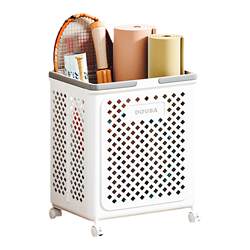 Yoga mat storage basket folding badminton racket with wheels