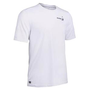 Decathlon men's swimsuit short-sleeved swimsuit sun protection quick-drying T-shirt men's surfing suit beach beach IVD1