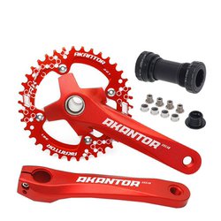 Mountain Bike Crank Hollow Integrated Crank Bicycle Modified Single Disc Left And Right Crank Chain Bb Center Shaft Kit