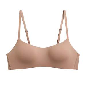 Thin cup -style non -trace underwear female small chest gathered upper support and drooping no steel rim comfortable breathability bra