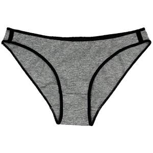 
Sexy underwear for women pure cotton European and American contrasting colors low waist high slit marks and narrow edge briefs [independent packaging]