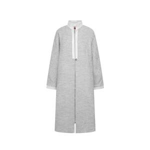 
Sugar Xindan TANGXINDAN lyrics Grey gray stand collar long coat comfortable and loose