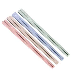 
Japanese style wheat straw children's chopsticks for children's home special baby chopsticks spoon set for primary school students anti-slip and anti-mold