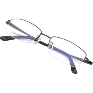 
New ultra-light titanium frame myopia glasses frame half-rim myopia glasses frame for men with finished myopia glasses 668