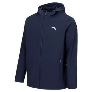 
ANTA Jacket Men's 2025 Autumn and Winter Plush Warm Hooded Windbreaker Woven Windproof Outdoor Sports Cardigan Jacket