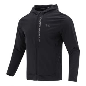 
UA Under Armor woven quick-drying jacket men's 2026 spring men's running hooded sports jacket 1376794