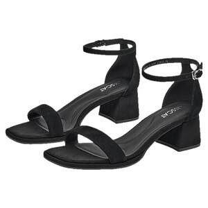 [Same style of Sun Yiwen] Kissing cat [cloud sandals] Square toe thick heel fashion sandals black strap sandals