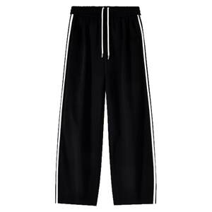 
GOOZI MADE side striped sweatpants men's spring and autumn sports trousers American loose drape straight casual pants