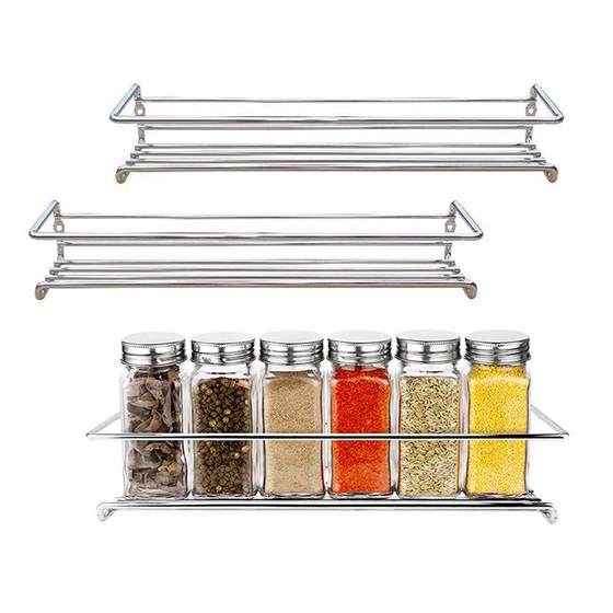 Simple Seasoning Bottle Shelf Kitchen Rack Iron Kitchen Coun