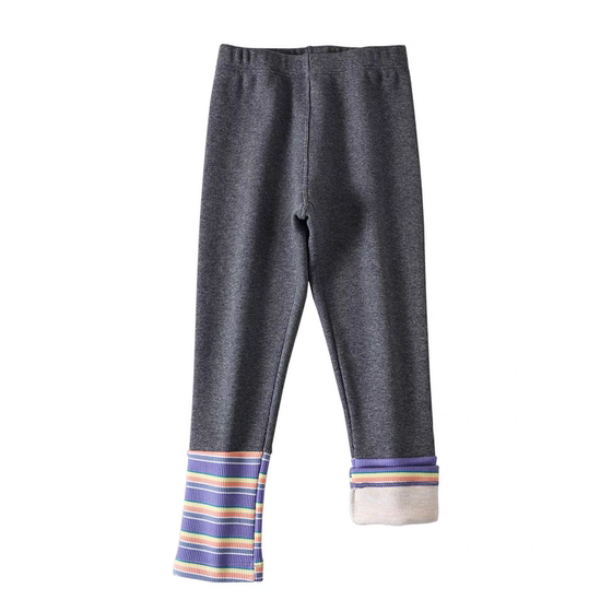 
Girls' leggings, spring and autumn thin velvet children's pants, women's striped autumn, little girls can wear autumn style trousers