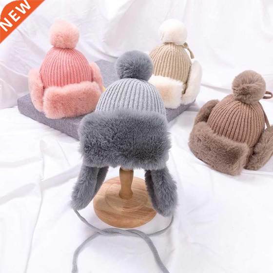 New Baby Boys Girls Hat Kids Children Ear Flap Muff Winter W