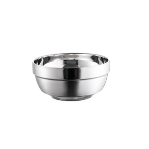 
304 stainless steel bowl food grade double-layer rice bowl heat insulation and anti-fall home children's canteen adult meal platinum bowl