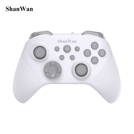 
Shanwan Q34U e-sports grade mobile phone game controller, composite micro-buttons, dual triggers, dual TMR joysticks, 4-speed mode, extremely fast switching, back buttons, 6-axis gyroscope, intelligent body sense to restore reality