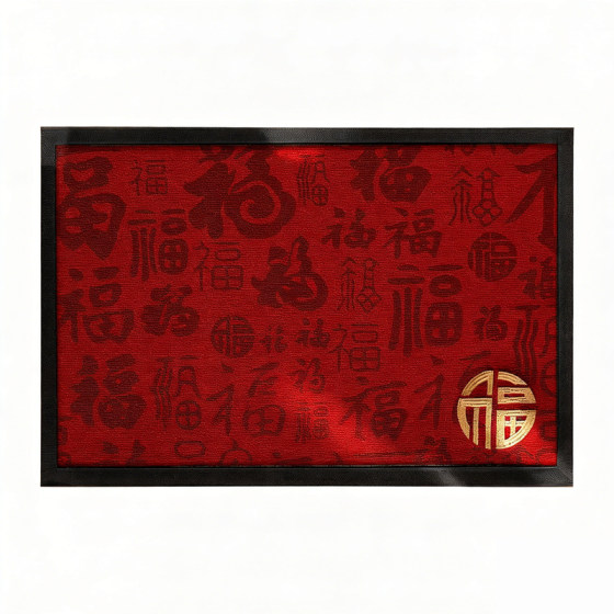 Dajiang polypropylene floor mat entrance door mat new Chinese style home entrance rubber mat carpet living room non-slip foot mat