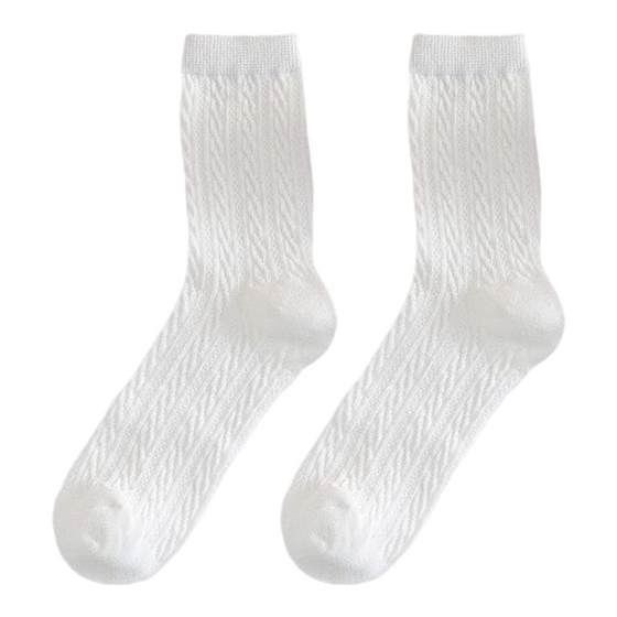 'Sunset afterglow, love permeates' cute Japanese retro mid-tube socks for female students solid color versatile jk socks
