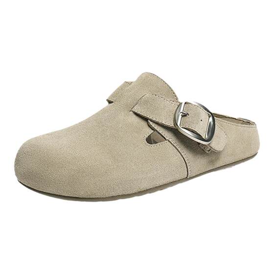 
Red Dragonfly Keluli Birkenstock shoes women's half-slip summer new women's shoes one-leg shoes to wear soft-soled slippers