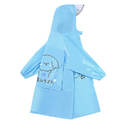 Children's raincoat with hidden bag bit for school use