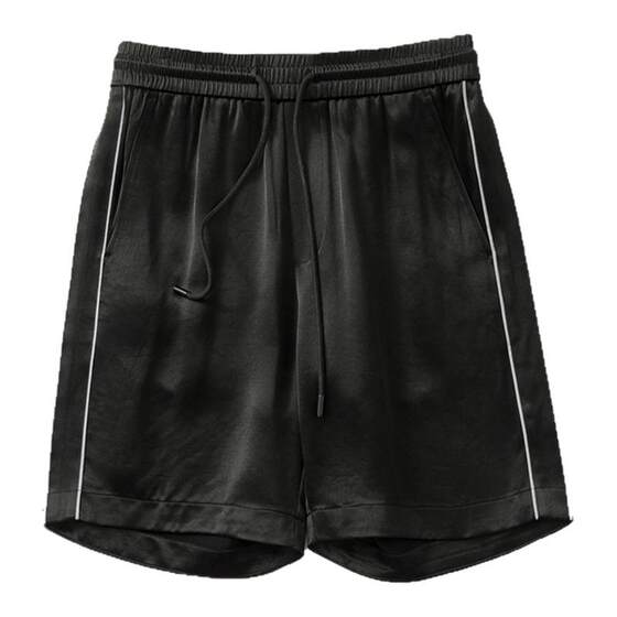 
Limited benefits, luxurious, GG same material, summer men's acetate shorts, cropped pants, satin casual shorts
