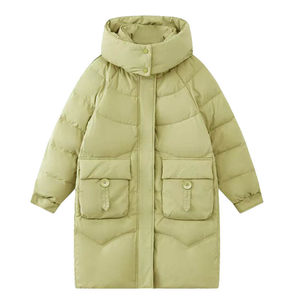 
Mid-length cotton coat for women, popular color warm cotton coat, large size 170*0.5kg, winter jacket for fat sisters