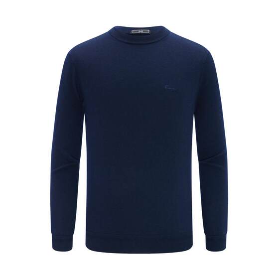 
[Machine washable] emz Ordos autumn and winter pure wool sweater warm casual round neck loose sweater for men