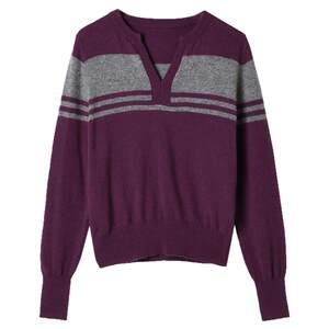 
2025 Winter Outlets Authentic High-End GMS Series Contrast Color Design Top Pullover Long Sleeve Sweater for Women