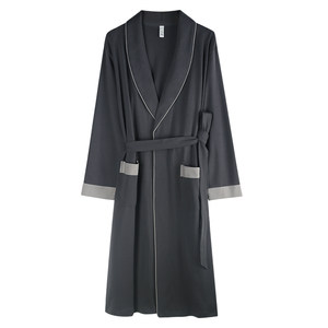 
Xuanliang pajamas men's spring and autumn pure cotton long-sleeved 2026 new pajamas pure cotton bathrobe long home clothes