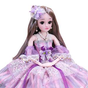 
2024 new 60cm simulated doll children's toys girls dress up suit Princess Elsa doll gift box