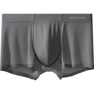 Seven wolf men's underwear boys, boys without trace flat -angle trousers, summer thin Modal men's four -corner shorts