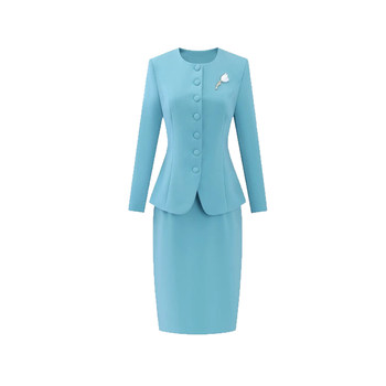 Large size women's French high-end two-piece dress