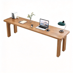 
Solid wood book behind the sofa, living room double long table, home office study table, wall study table, bedroom computer table