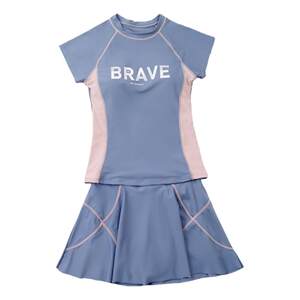 
Women's summer split swimsuit conservatively covers the belly and looks slim 2026 new student sports skirt swimming pool special swimwear