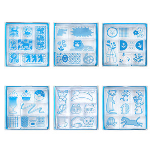 
Japan's kingjim Jin Palace Seal Acrylic Ice Seal Handbook Schedule Mini Simple Transparent Cute Animal Ice Cube College Student DIY Stamp Cartoon Decoration Female