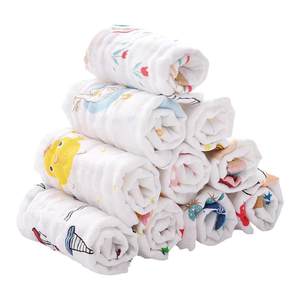 Children's towel pure cotton gauze face towel newborn baby saliva towel absorbent baby bath special handkerchief face towel