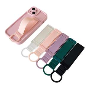 
Mobile phone push-pull finger ring buckle bracket telescopic simple solid color shell ring buckle back hook anti-fall sticking type